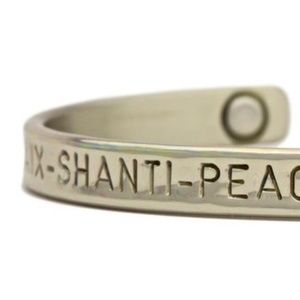 NEW Peace Silver Magnetic Bracelet by Sergio Lub